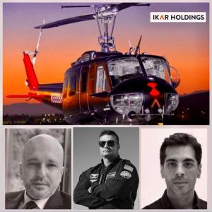 Sertan Aycicek, Vice President IKAR Holdings, Barry Oberholzer Jr., President Black Widow Helicopters, Eralp Ungeldi, Board Member, IKAR Holdings