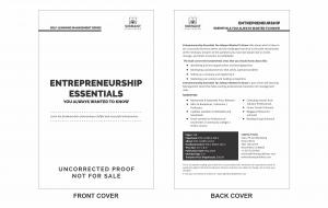 Galley copy cover of Entrepreneurship Essentials You Always Wanted To Know