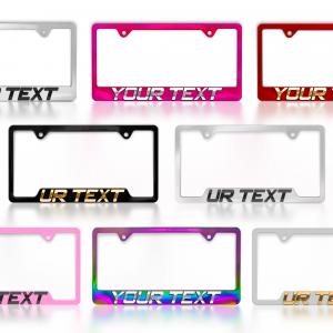 Collection of license plate frames