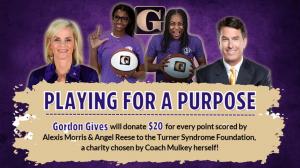 McKernan has launched his "Playing for a Purpose" campaign with Coach Kim Mulkey to raise money and awareness for Turner Syndrome research.