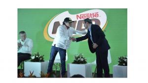Nestle and Gustavo Petro president of Colombia