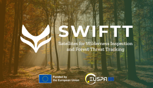 Logo of the SWIFTT consortium, together with European Comission and EUSPA funding acknowledgements.