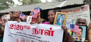 Tamil families of the disappeared marked six years since they began their roadside protests demanding to know the fate of their forcibly disappeared loved ones. Courtesy Tamil Guardian