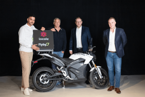 UAE-based Flyby and Krush Brands’ Locale team up for commercial trials of Flyby’s breakthrough smart delivery box with Locale fleet in Dubai.