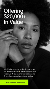 Portrait of a Black Woman with layered text