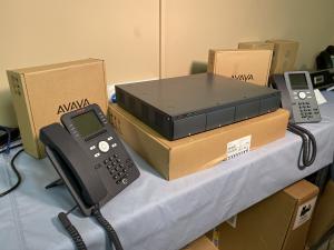 New Avaya IP Office Phone System stationed in Lanstar Voice & Data, LLC's office in Rome, GA - ready for deployment at a customer's location