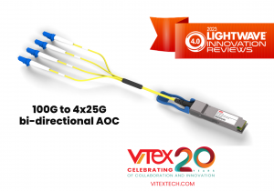 First of its kind: Vitex 100G parallel bidi AOC