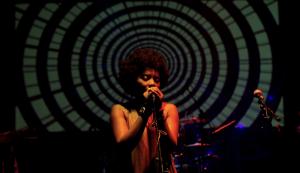 Female Singer on Stage