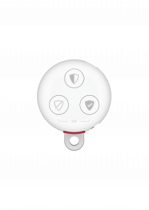 Praktisch für Ältere oder weniger mobile Menschen: Der Rundum-Schutz von Verisure verfügt über einen Notfallknopf zum Umhängen. Das System lässt sich aber auch per Handy, Tablet oder eine Tastatur bedienen.