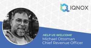 Photograph of Michael Ottoman with the caption "Help us welcome Michael Ottoman, Chief Revenue Officer"