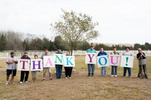 New Danville Wranglers expressing thanks