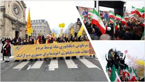 During Sunday’s event, the Iranians in Paris echoed the voice of their risen compatriots by chanting the popular slogans in Iran, such as “Death to the oppressor, be it Shah or the mullahs.” This slogan proves the democratic nature of the current uprising.