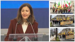 “It is great to be on the right side of history,  with the Iranian diaspora, in solidarity with protesters in Iran,” said Ingrid Betancourt."Today, the opposition is on the streets It is time for us to stop being scared and stop kneeling in front of the  mullahs."