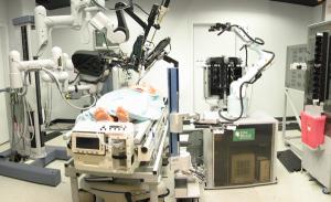 surgical robots in operation