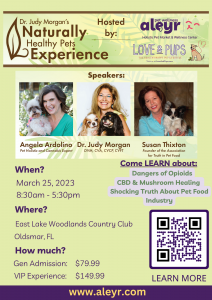 Dr Judy Morgan's Naturally Healthy Pets Experience