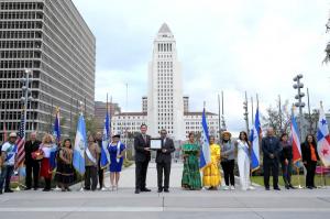  COFECA presented a certificate of appreciation for L. Ron Hubbard’s vision of bringing “freedom, respect, and opportunity to people of all races, nationalities and creeds.”