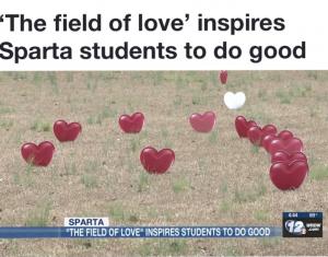 Principal Anton Anthony's vision started from a dream of a field full of hearts so he created it