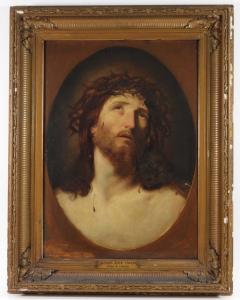 Old Master oil on board painting of Christ by Charles Robert Leslie (U.K./Pa., 1794-1859), 24 inches by 17 ¼ inches (sight, less frame) and signed (est. $2,000-$3,000)