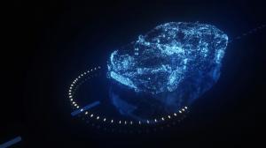 Connected Vehicle shown in blue