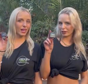 Shorek Twins Holding Hickey Hack In Black Hickey Hack Shirts