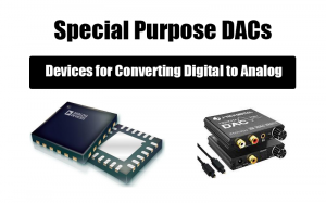 A digital-to-analog converter, also known as a D/A converter or DAC for short, is a device that converts digital quantities into analog.