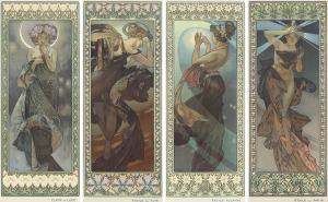 Alphonse Mucha, The Stars. 1902. Est: $70,000-$90,000