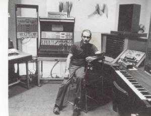 Herbert Brun in Studio Urbana Illinois 1978 circa