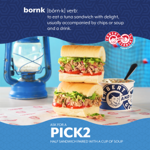 Bornk Pick2, Half Sandwich and Soup Pairing