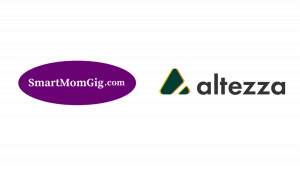 SmartMomGig.com and Altezza logos, side-by-side