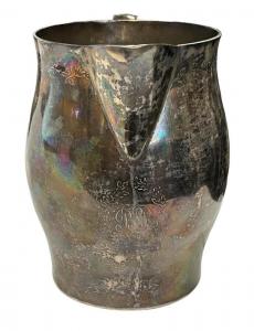Original Paul Revere silver pitcher, 6 ¼ inches tall, identified to Benjamin Russell (1761-1845), an American journalist who established the Columbian Centinel ($129,875, a new record price).