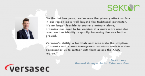 David Long's quote on Sektor Group and Versasec partnership