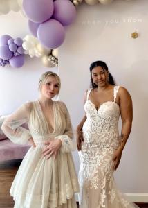 Luxe Redux Houston bridal stylists in wedding dresses