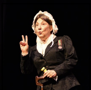 Candy Campbell in her character portrayal of Florence Nightingale
