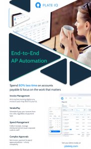 Overview of Plate IQ highlighting invoice automation, payment automation, and spend management