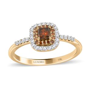 Orange Diamond Ring