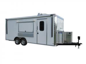 White Concession Trailer With Propane Tanks, Awning & Window