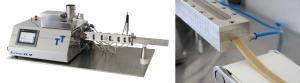 ZE 12 HMI table-top extruder with 12 mm screw diameter. Incl. feeding unit and cooling die with optional sight glass (HMMA).