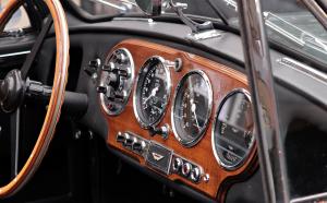 The interior of a vehicle that is similar to the classic cars that are financed through Woodside Credit.