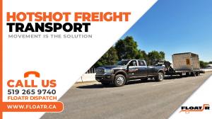 Hotshot hauling freight on 35 Ft flatbed trailer