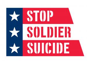 Stop Soldier Suicide logo in red, white, and blue coloring