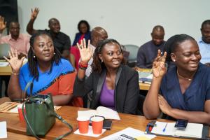 Participants at a training program on the SDG Impact Standards