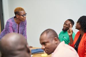 Amma Lartey and participants at the SDG Impact Standards Training for stakeholder of the Fund of Funds