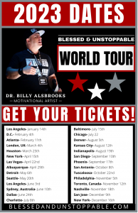 Billy Alsbrooks World Tour 2023 Dates