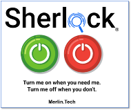 On Off buttons for Merlin Sherlock