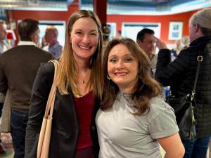 Attendees at the 4:30 Meetup of Synergize, the Carmel-based professional community