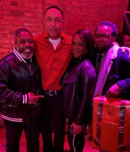 left to right: Ivan D. Ray, Davante Stone, Bionce Foxx, kweisi gharreau at Danny Boy Stewards Album Release