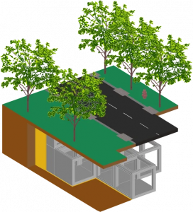 With the JUMBO BLOCK® System, municipalities, industrial and chemical areas, areas near bodies of water, port areas, airports, agricultural areas, vulnerable valleys and many other use cases can be protected and adapt to the new climatic conditions.