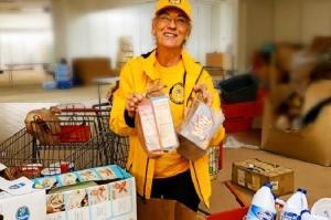 Volunteer Minister from the Church of Scientology Nashville helped provide supplies to those left stranded by the flood.