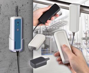 New CONNECT S enclosures for compact handheld devices with cable connections.