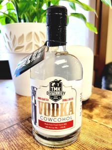 Cowcohol Bottle from TMK Creamery + Distillery